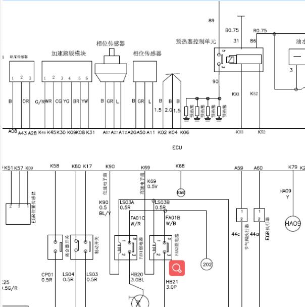 日产ZD25发动机电路图