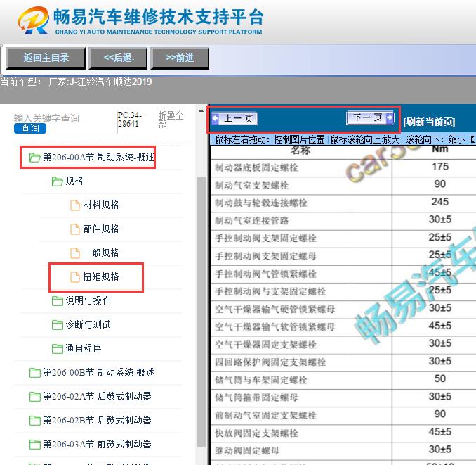 2019年江铃顺达  扭矩资料