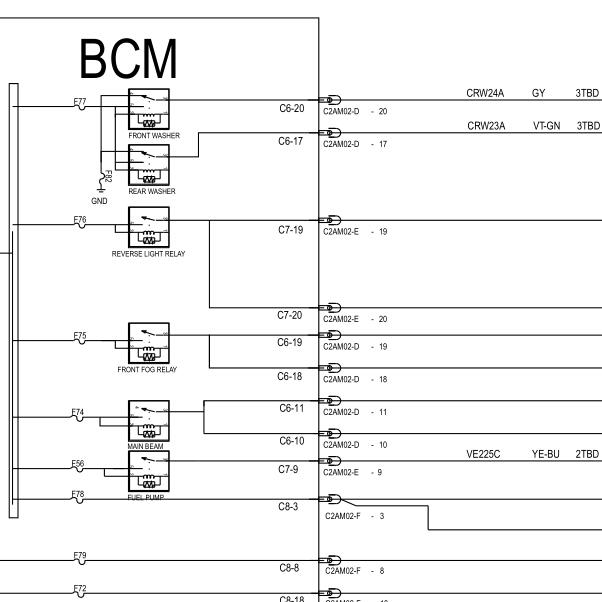 2014年福特福克斯BCM电路图