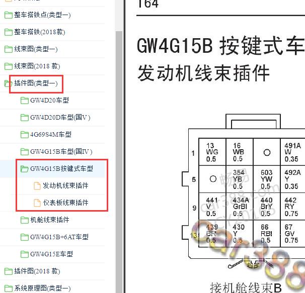 2018年哈弗H6发动机针脚