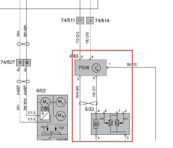 沃尔沃S60 B4204T44发动机电路图