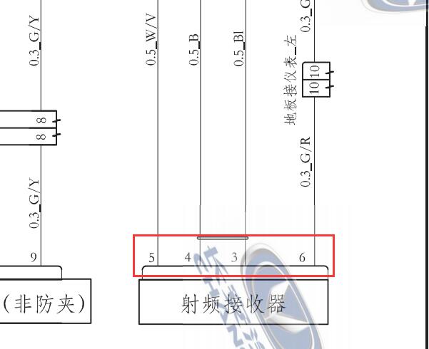 2018-2019年长安睿骋CC射频接收器电路图