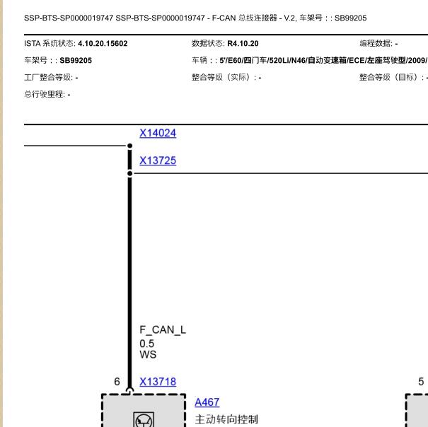 2009年宝马520CAN电路图