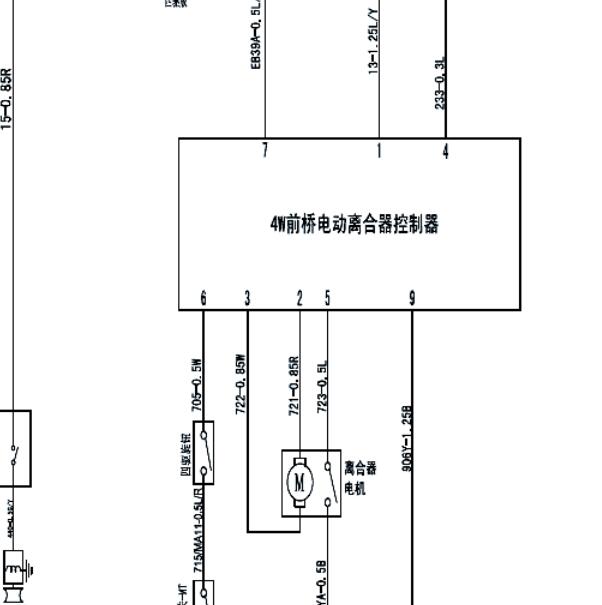 庆铃四驱电路图