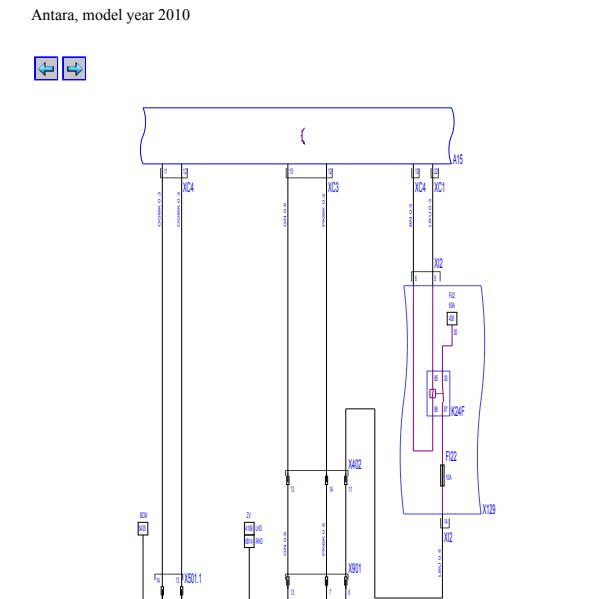 2010年欧宝安德拉后尾盖锁电路图
