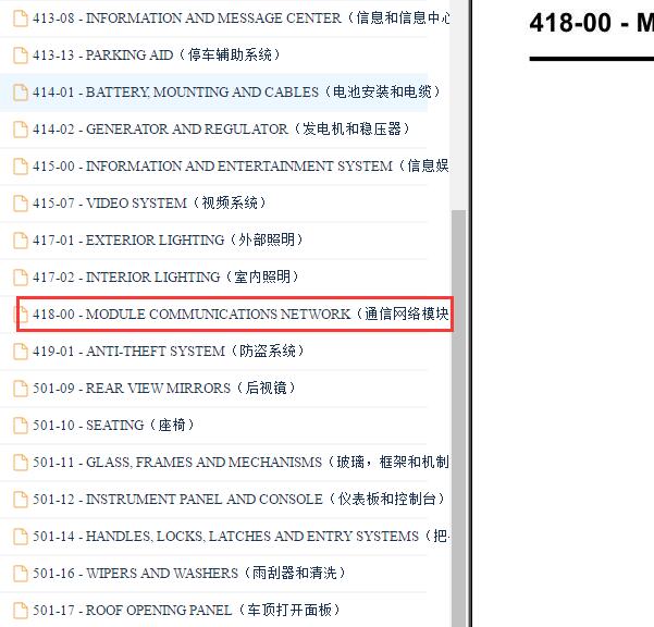 2010年路虎揽胜网络通讯电路图