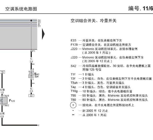 1992-2007大众桑塔纳  冷却风扇电路图