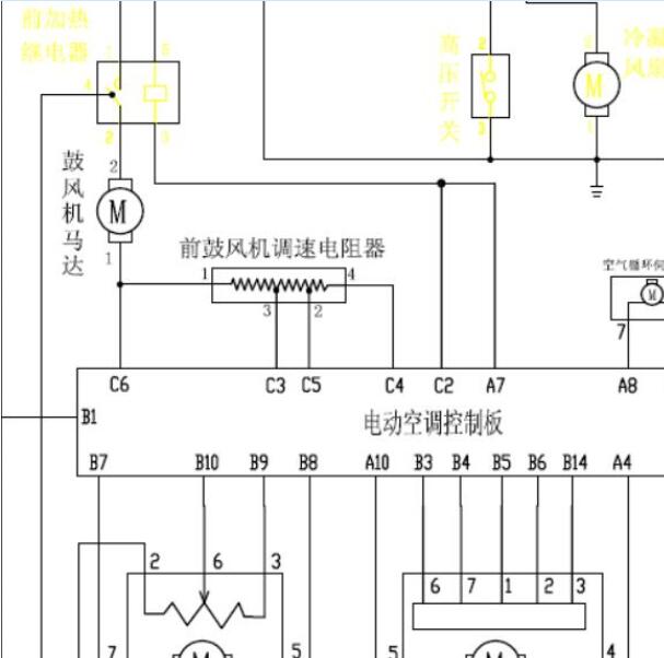 2004-2009年金杯阁瑞斯空调电路图