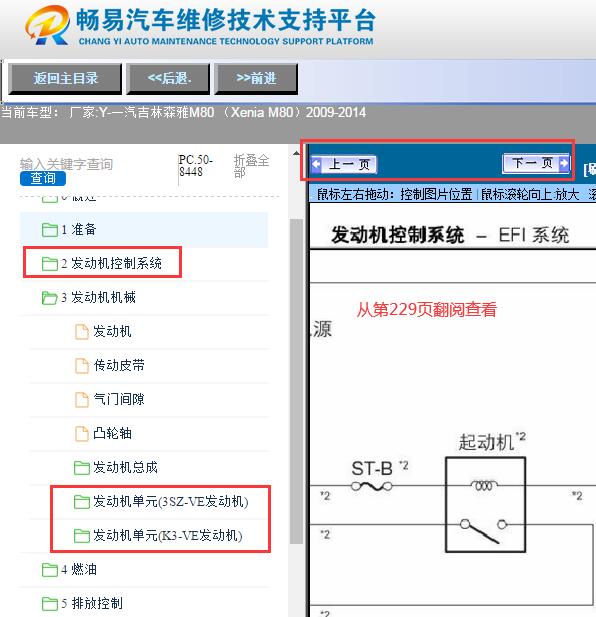 2009-2014年海马M80  发动机电路图