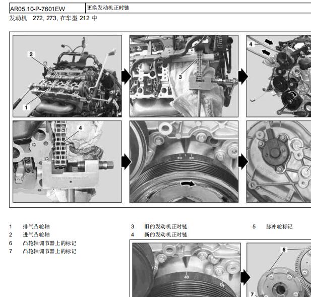 2009年奔驰E300  发动机正时和扭矩资料