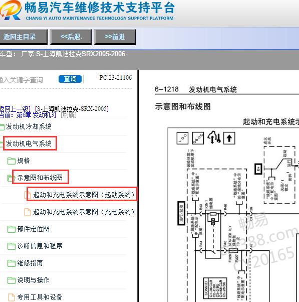 2005年凯迪拉克SRX马达启动电路图