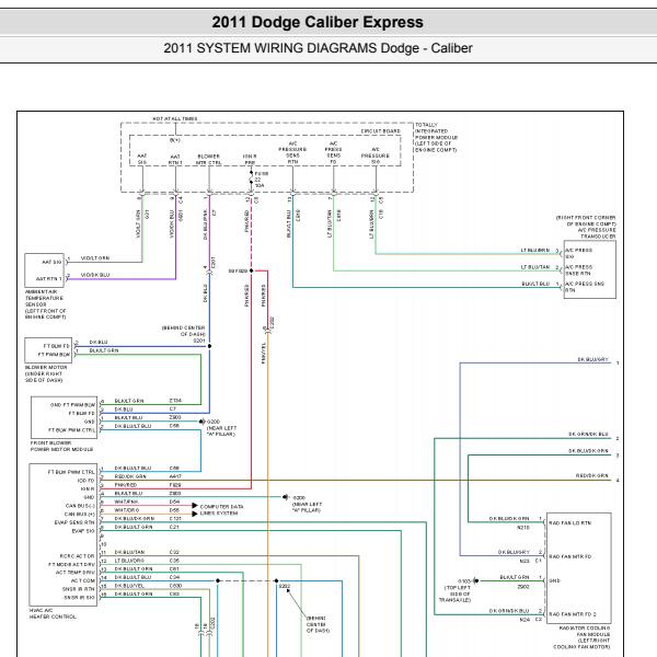 2011年道奇酷博空调电路图
