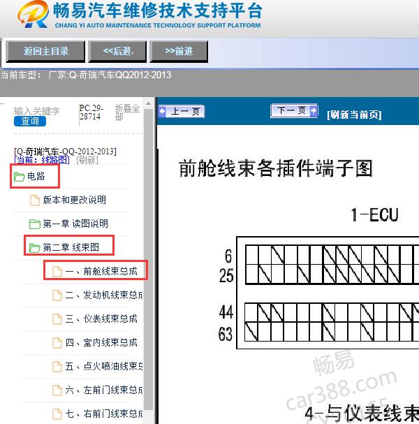 2012-2013年奇瑞汽车-QQ发动机针脚