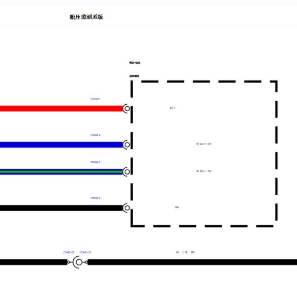 2020年路虎揽胜 胎压电路图