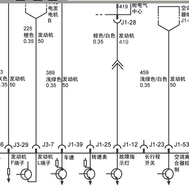 2006年别克陆尊车速传感器电路图