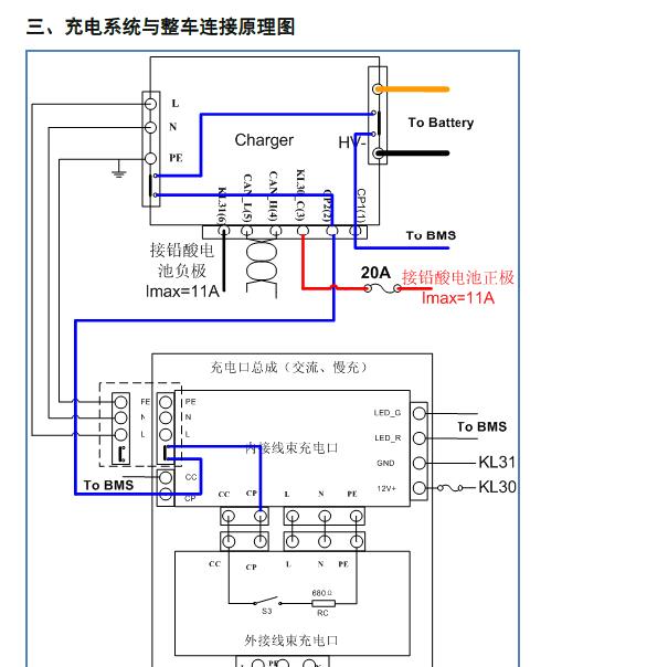 2017年奇瑞EQ1充电电路图