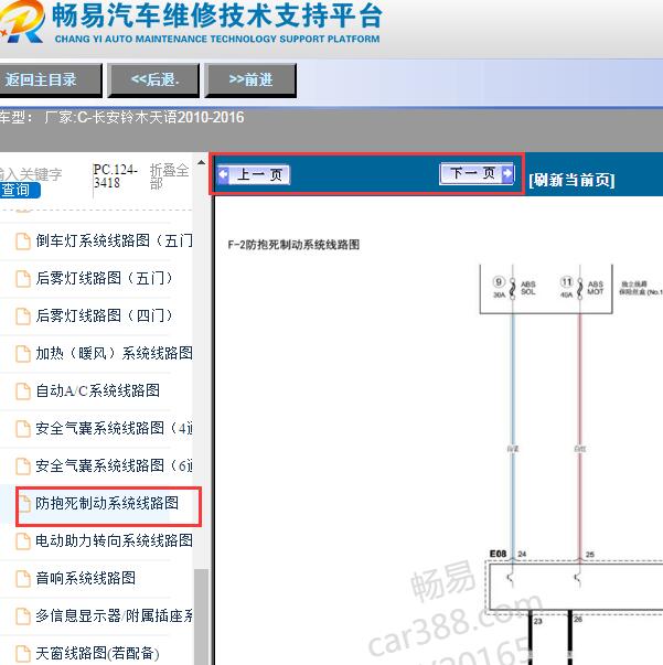 2010-2016年铃木天语ABS线路图