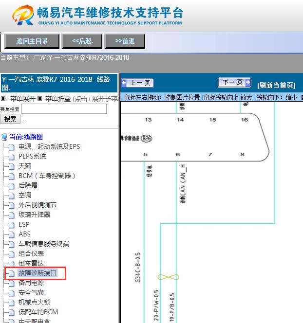 2016-2018年森雅R7  通讯电路图
