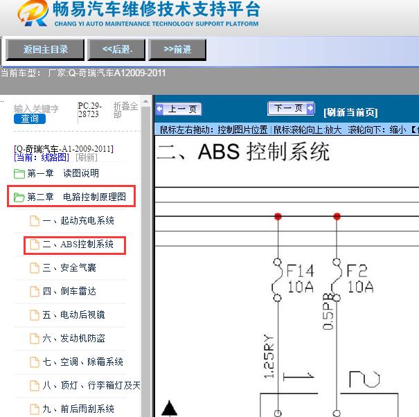 2009-2011年奇瑞汽车-A1 ABS电路图