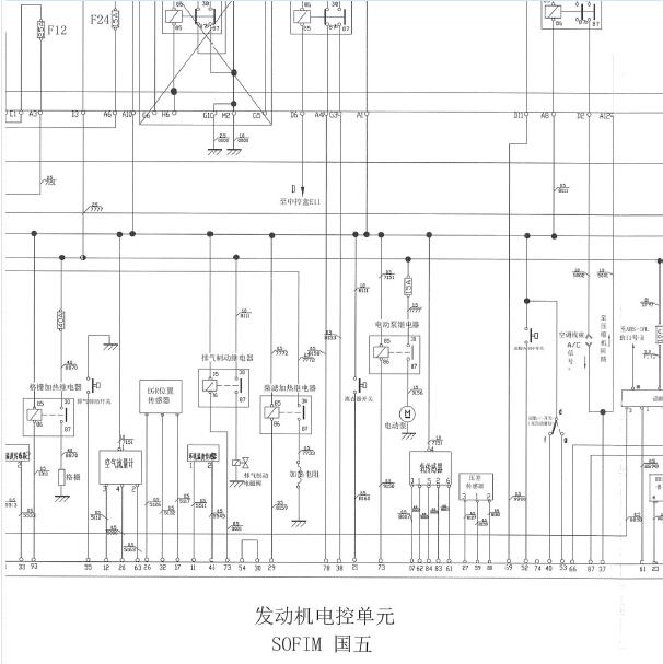 2015年依维柯得意发动机曲轴传感器电路图