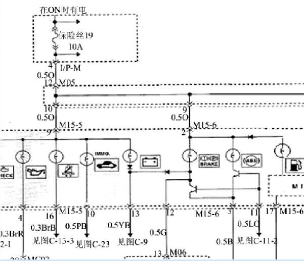 2008年华泰圣达菲仪表电路图