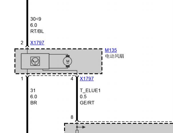 2008年宝马530Li冷却系统电路图和维修手册