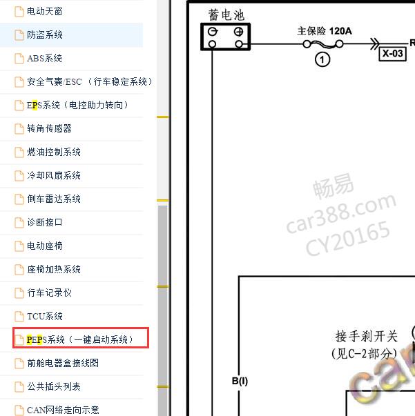 2017年海马S5无钥匙进入电路图