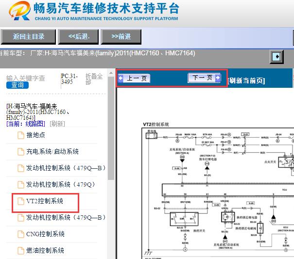 2011年福特福美来变速箱电路图