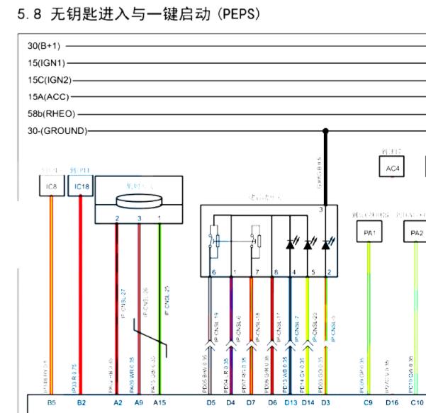 2019年大乘G60S 智能钥匙电路图