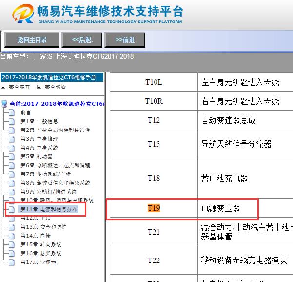 2018年凯迪拉克CT6电源变压器位置