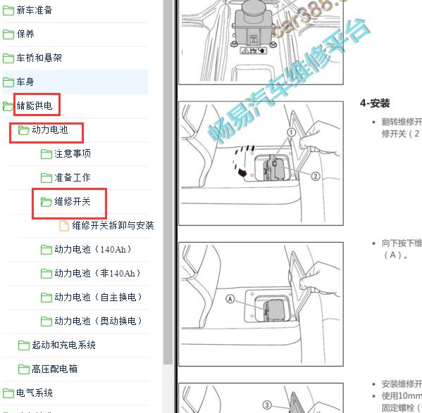 2019-2021年东风风神E70 维修开关位置