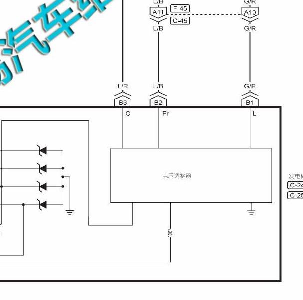 2015-2016年纳智捷纳5 发电机电路图