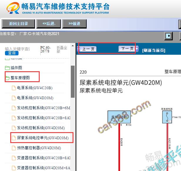 2021年长城炮尿素系统电路图