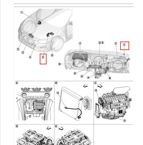 2018年日产轩逸光照传感器和BCM位置