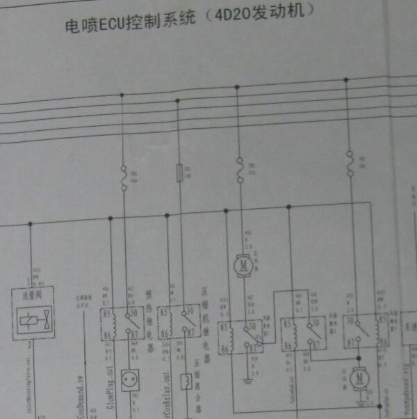 长城哈佛H5 4D20发动机电路图.