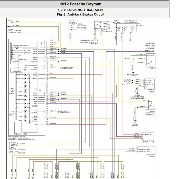 2012年卡曼  ABS电路图