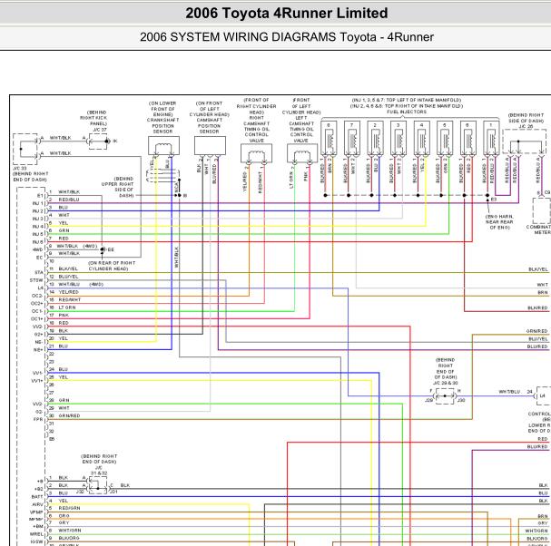 2006年丰田巡洋舰2UZ发动机电路图
