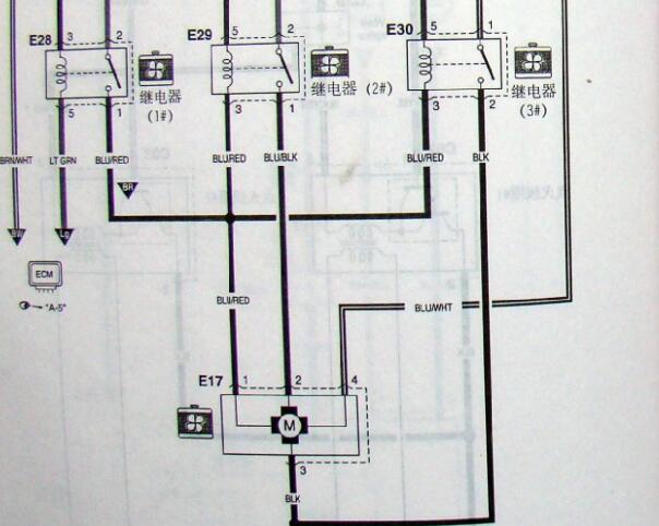2005-2007年铃木雨燕冷却风扇电路图