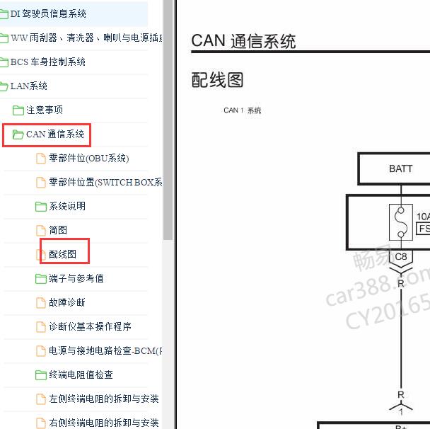 2013-2014年纳智捷大7 SUV CAN电路图