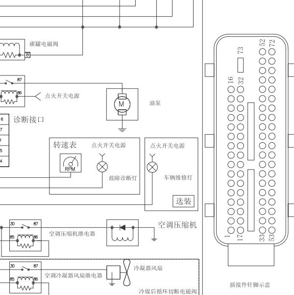 MT20发动机针脚资料与发动机电路图