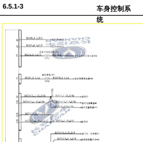 2016年长安逸动  车身电路图