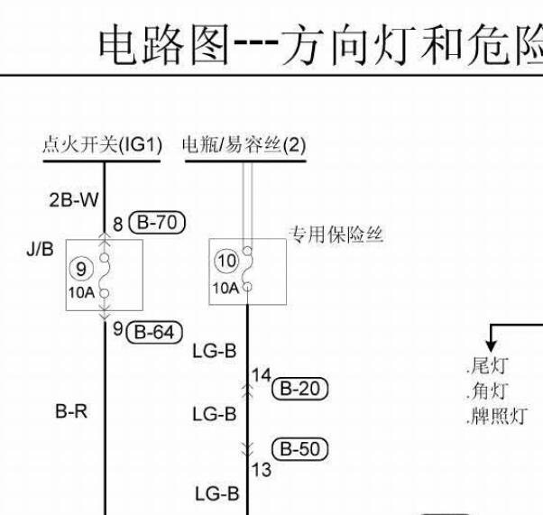 东南菱悦V3转向灯电路图
