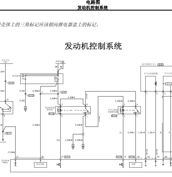 2008年三菱格兰迪  发动机电路图