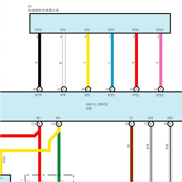 2008年丰田卡罗拉发动机电路图