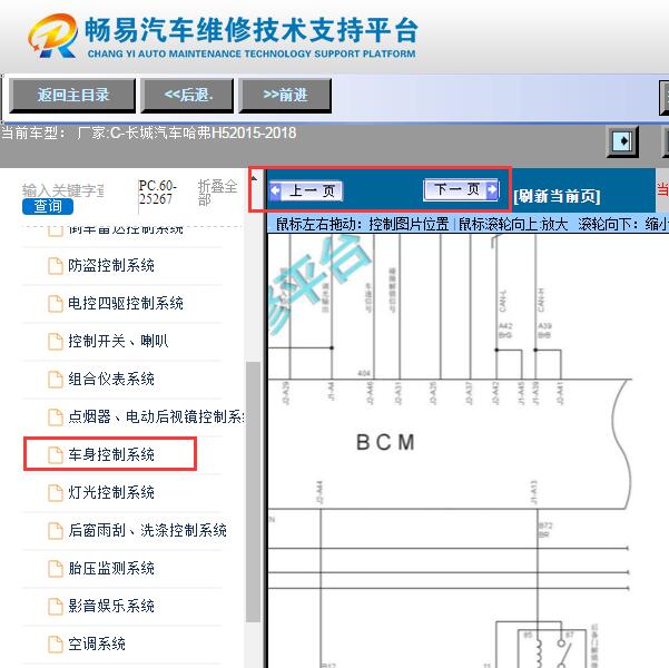 2018年哈弗H6  车身电路图