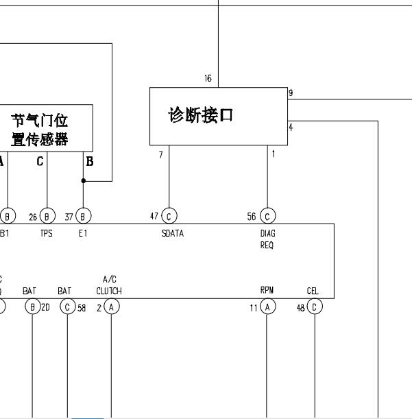 金杯海狮OBD线路图