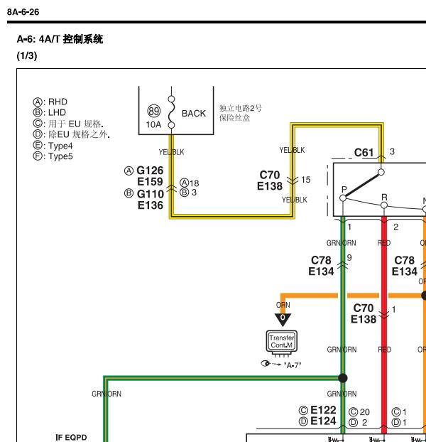 铃木吉姆尼自动变速箱电路图和维修手册