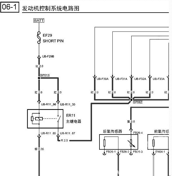 2020年传祺GS4  94+60针发动机电路图和启动电路图