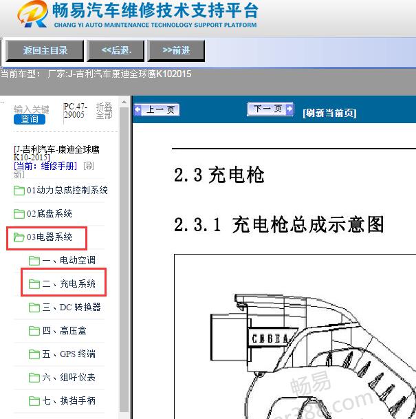 2015年吉利汽车-康迪全球鹰K10充电系统维修手册