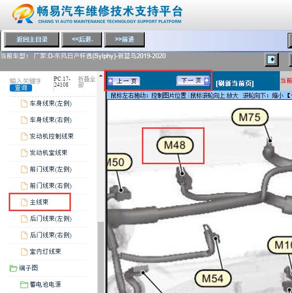 2019-2020年日产轩逸  智能钥匙单元位置